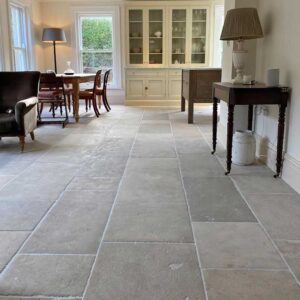 Paris casa antiqued limestone flooring