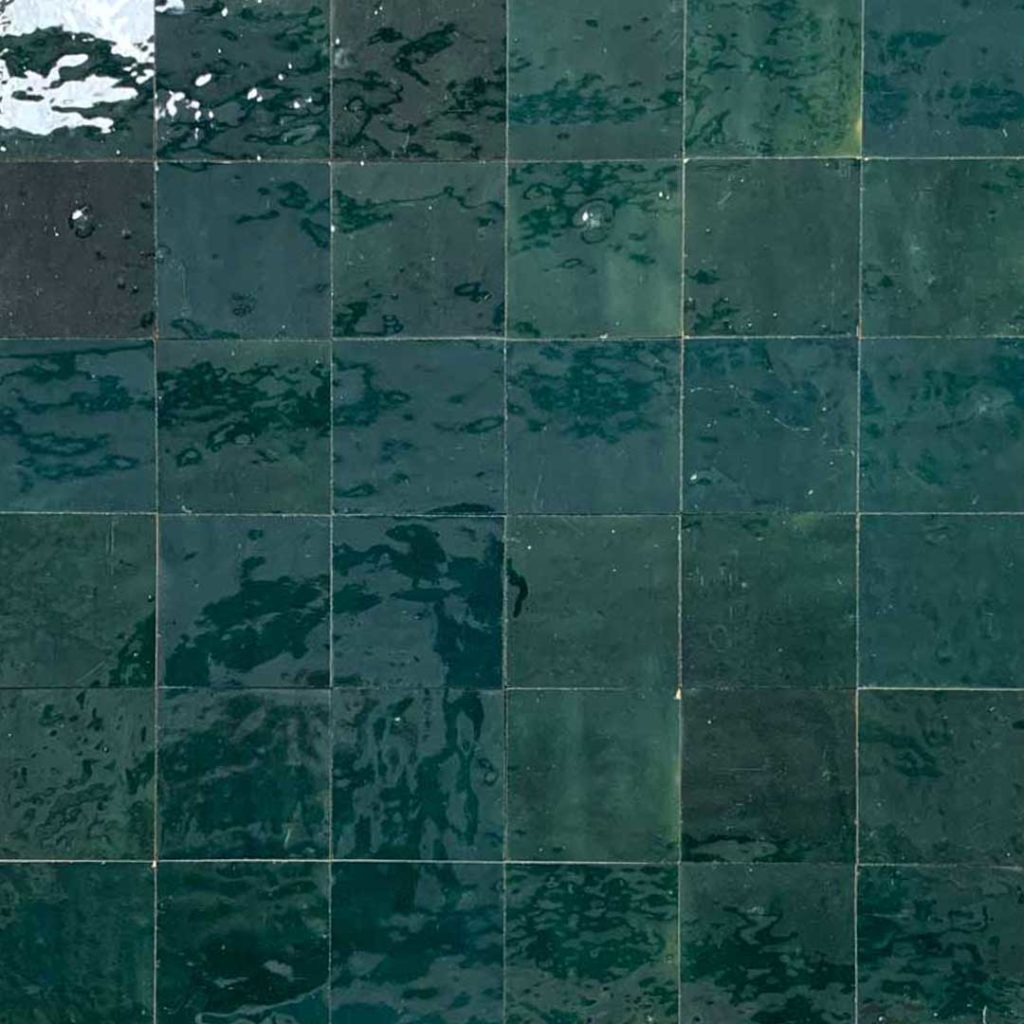 Emerald green Bejmat tiles - Natural Stone Consulting