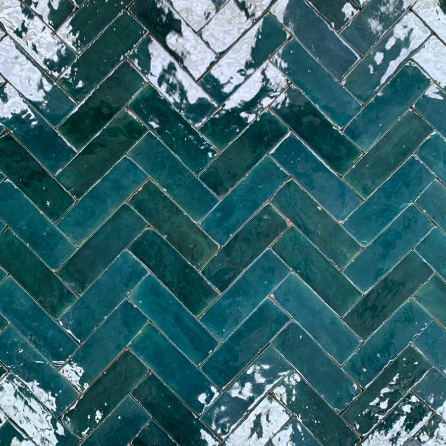 Emerald green Bejmat tiles - Natural Stone Consulting