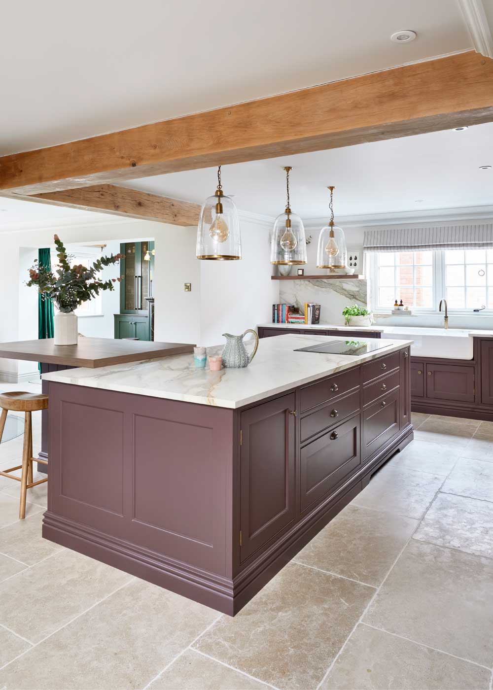 limestone kitchen floor