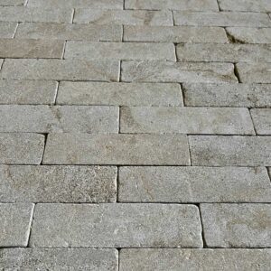 Bourton buff tumbled limestone brick paver