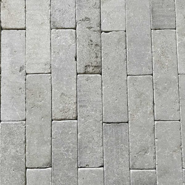 Chalon grey tumbled brick paver for landscaping